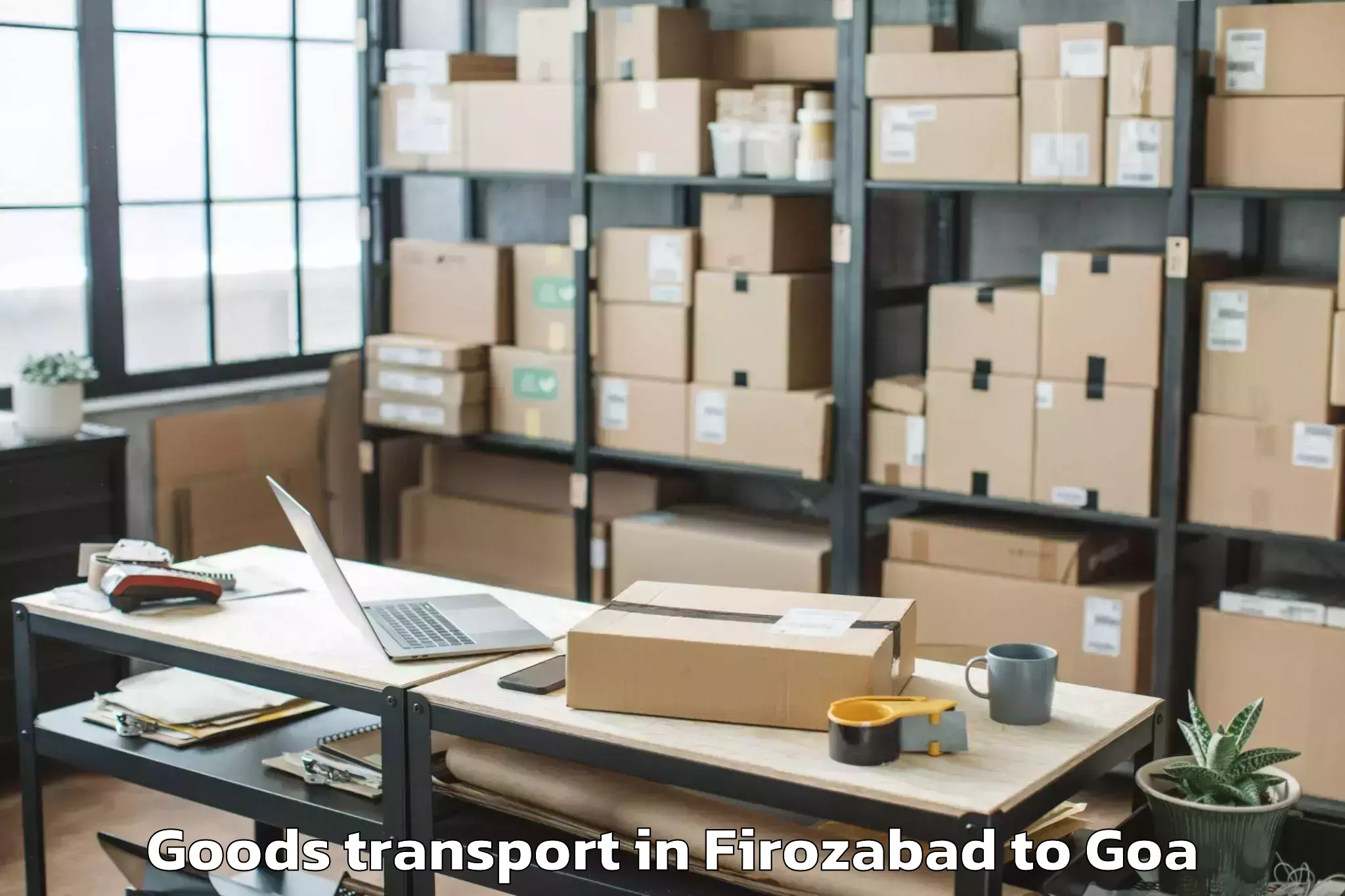 Reliable Firozabad to Cuncolim Goods Transport